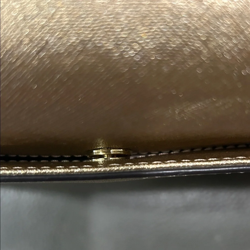 Michael Kors Jet Set Gold Crossbody Bag, (dimensions 9.5”x7”) - Picture 11 of 16